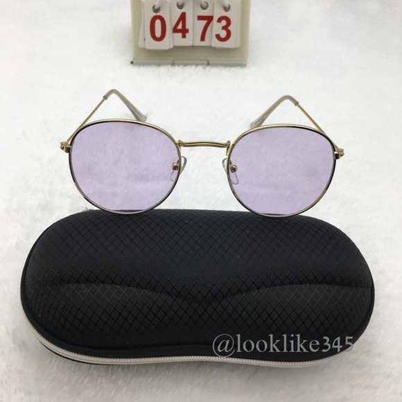 Round Fashion Retro Vintage Sunglasses - Picture 4 of 4